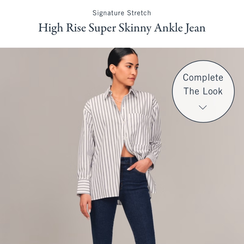 Abercrombie High Rise Super Skinny Ankle Jean (Curve Love)